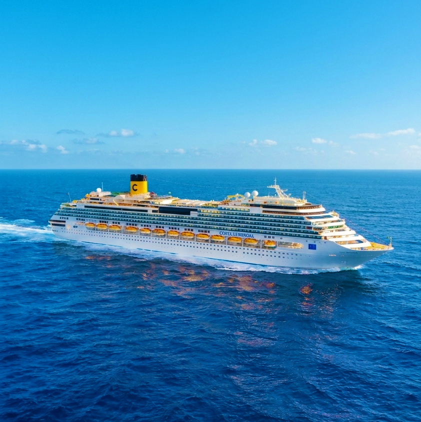 Crucero en el mar