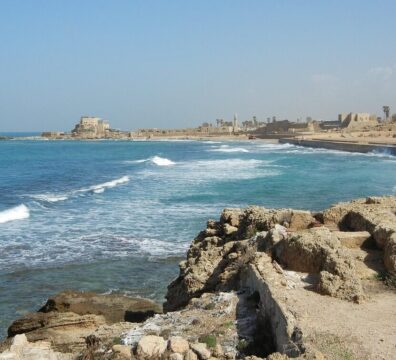 caesarea, israel, port, roman, ocean, sea, beach, seascape, sky, water, wave, coast, coastal, marine, coastline, scenic, outdoor, nature, environment, seaside, caesarea, israel, israel, israel, israel, israel