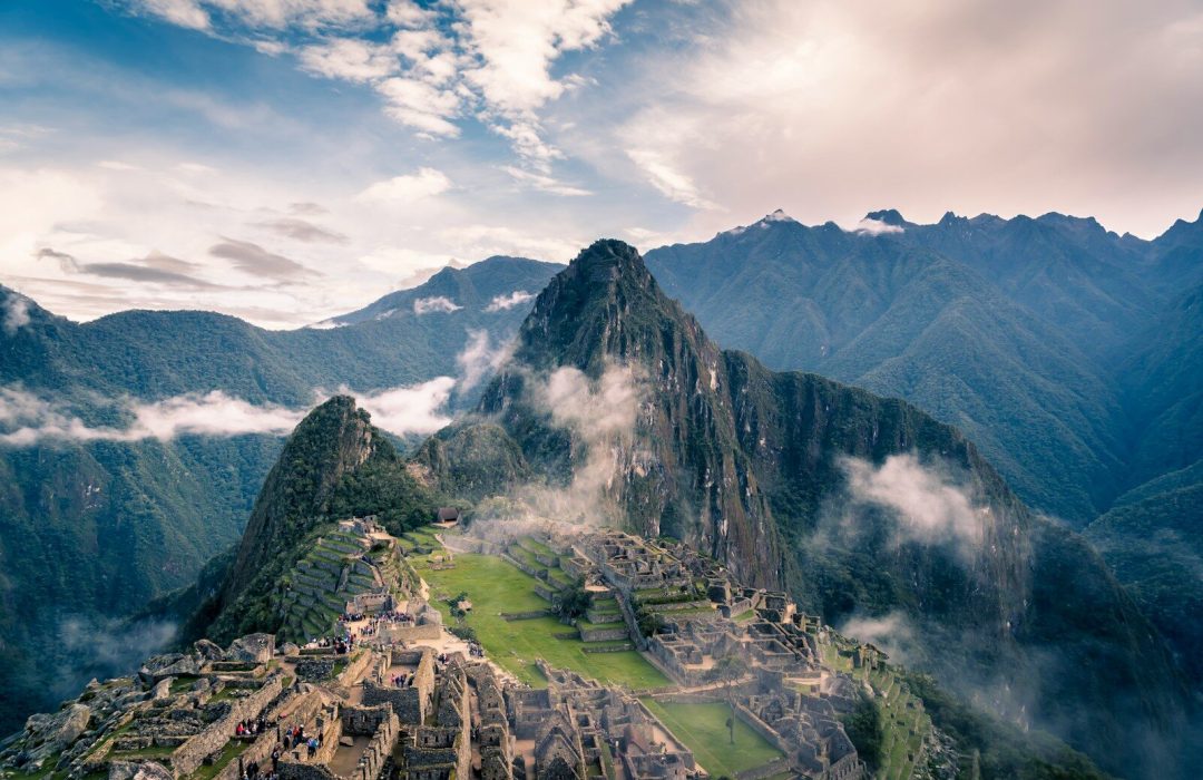 machu picchu ruins among misty mountains