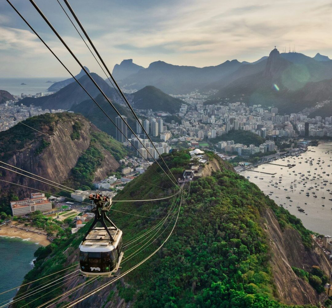 cable cars over the green grass field
